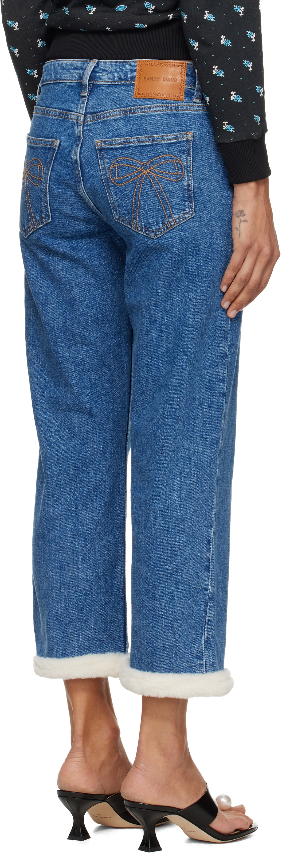 Sandy Liang Blue Moni Jeans