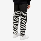 F.C. Real Bristol Men's Zebra Fleece Pants in Black