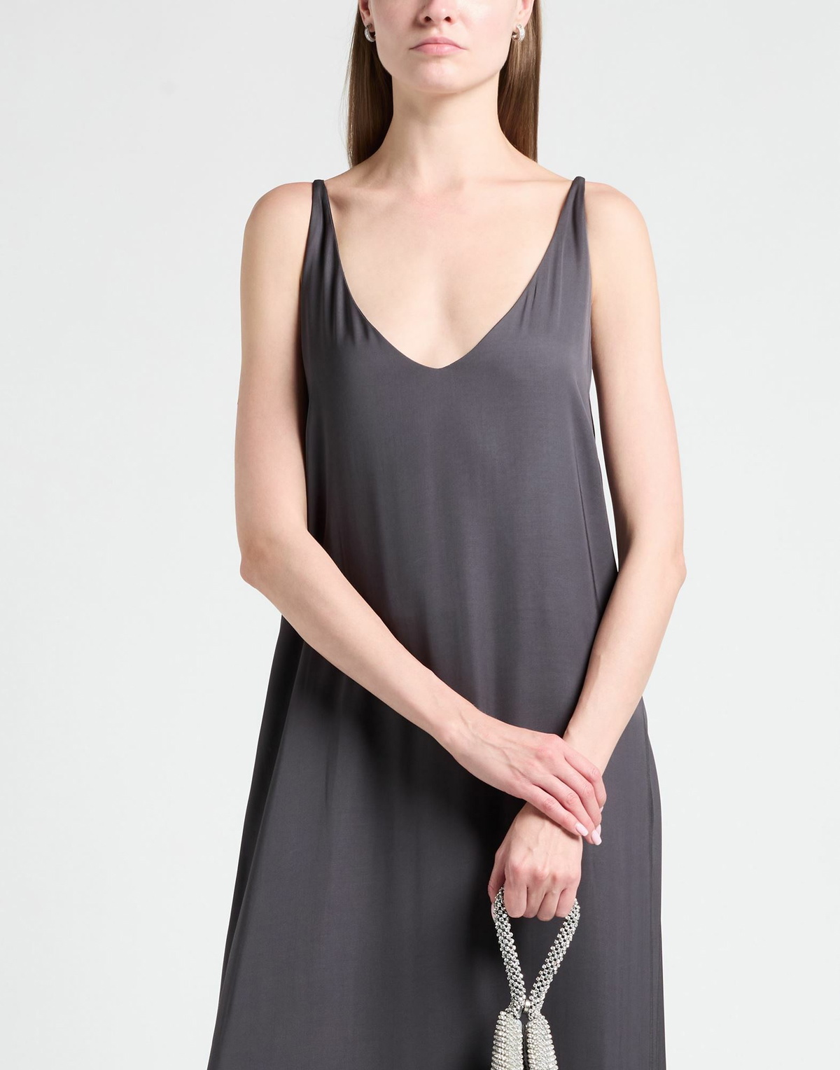Peserico Womens Maxi dress Charcoal