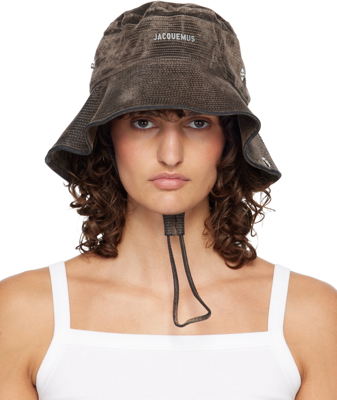 Photo: JACQUEMUS Khaki 'The de-Nîmes denim' Bucket Hat