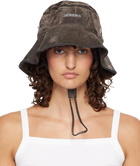 JACQUEMUS Khaki 'The de-Nîmes denim' Bucket Hat