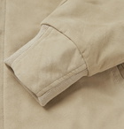 Golden Bear - Suede Bomber Jacket - Neutrals