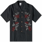 Paul Smith Men's Embroidered Vacation Shirt in Black