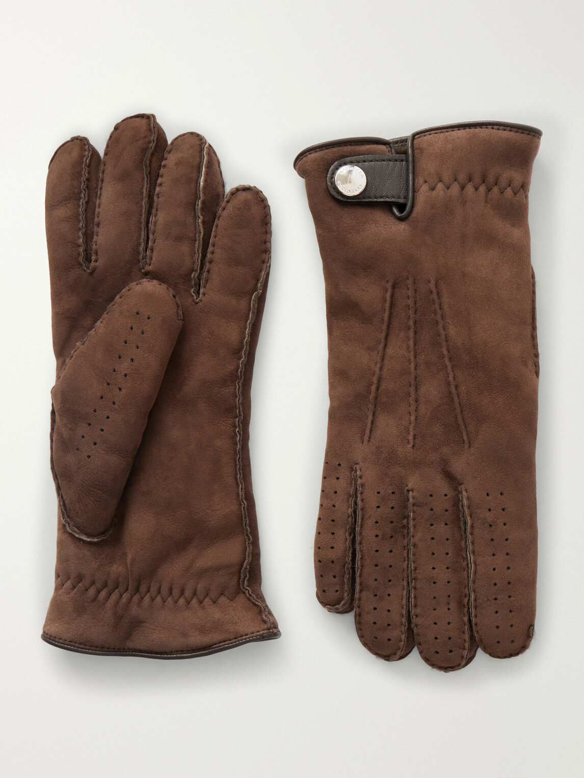 Brunello Cucinelli - Suede Gloves - Brown