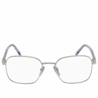 Prada Eyewear Men's A55V Optical Glasses in Silver 