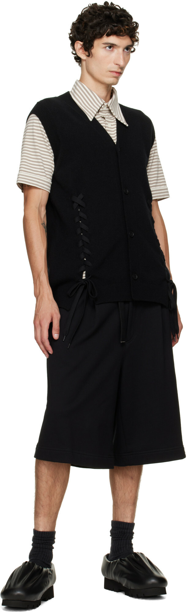 YUME YUME Black Camp Low Mule Loafers