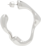 Maria Black Silver Splash Hoop Single Earring