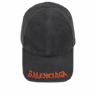 Balenciaga Men's Logo Cap in Black