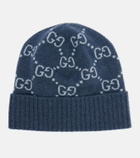 Gucci GG jacquard cashmere beanie