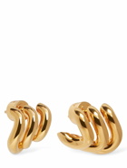 BALENCIAGA Loop Trio Brass Earrings