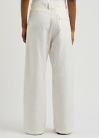 Day Birger ET Mikkelsen Terri Wide-leg Cotton-blend Trousers Ivory
