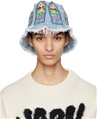 Who Decides War by MRDR BRVDO Blue Cathedral Bucket Hat