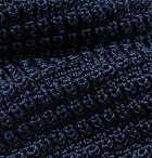 Canali - 6.5cm Knitted Silk Tie - Blue