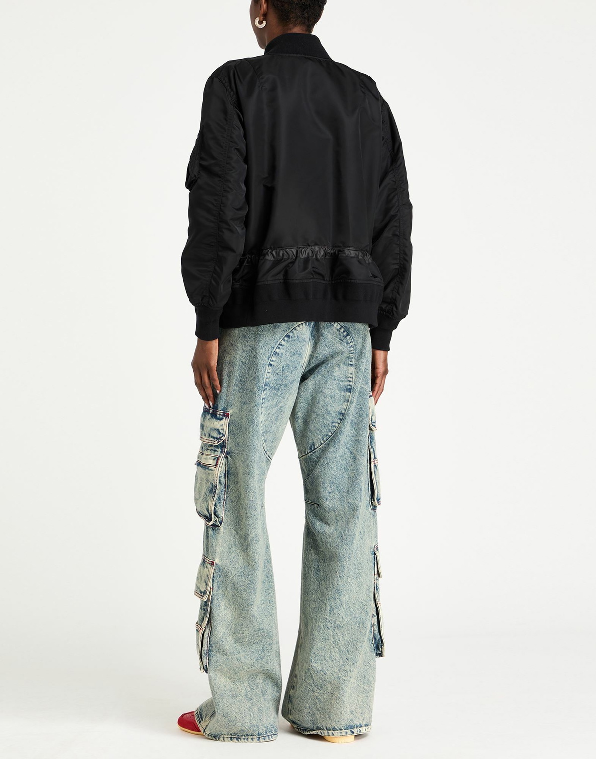 Sacai Womens Jacket in Black