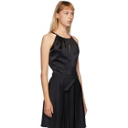 Situationist Black Silk Tank Top