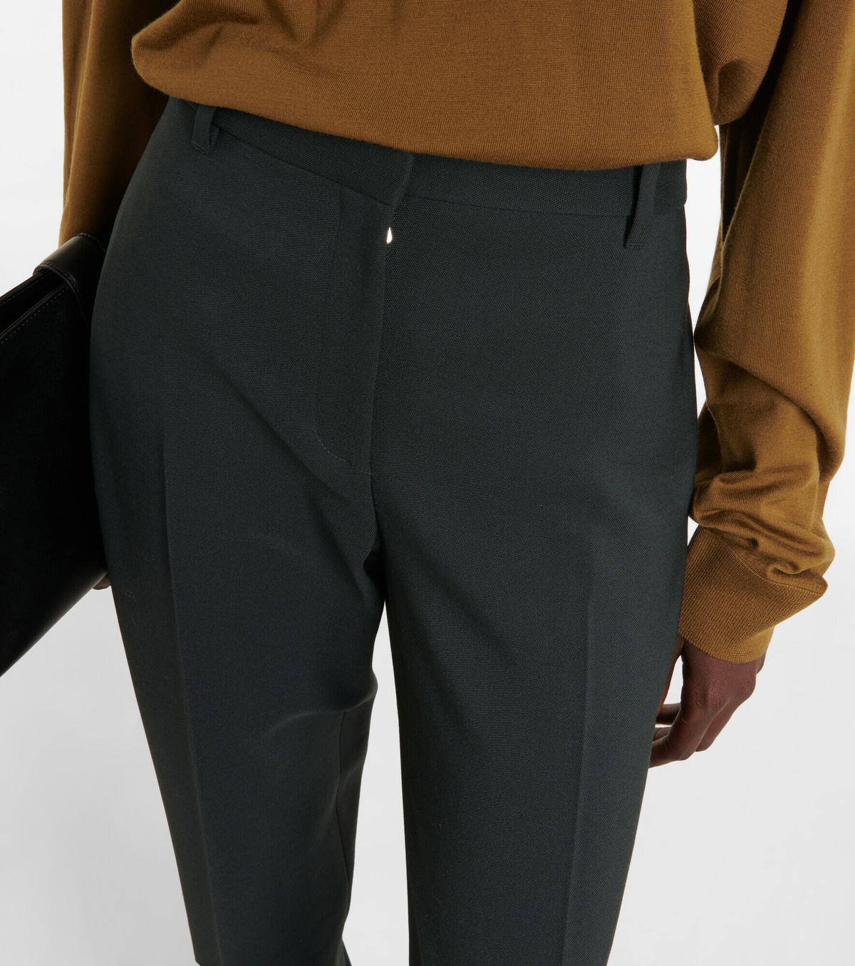 【THE ROW】pietrina wool-twill straight-leg パンツ The Row - Pietrina pleated wool pants The Row