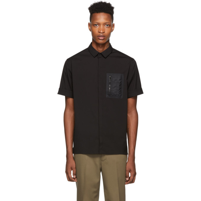 Photo: Neil Barrett Black Pocket Short Sleeve Shirt