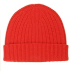 MC2 Saint Barth Cashmere Blend Red Hat With Check Patch