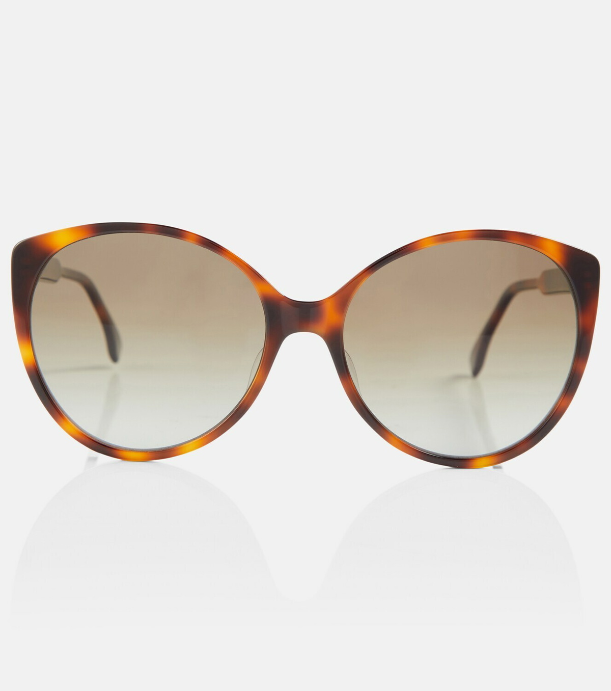 Fendi 57mm tortoise cat eye sunglasses Sunglasses FENDI ROMA FE40100I 55E 53-20 Tortoise in stock main image 2