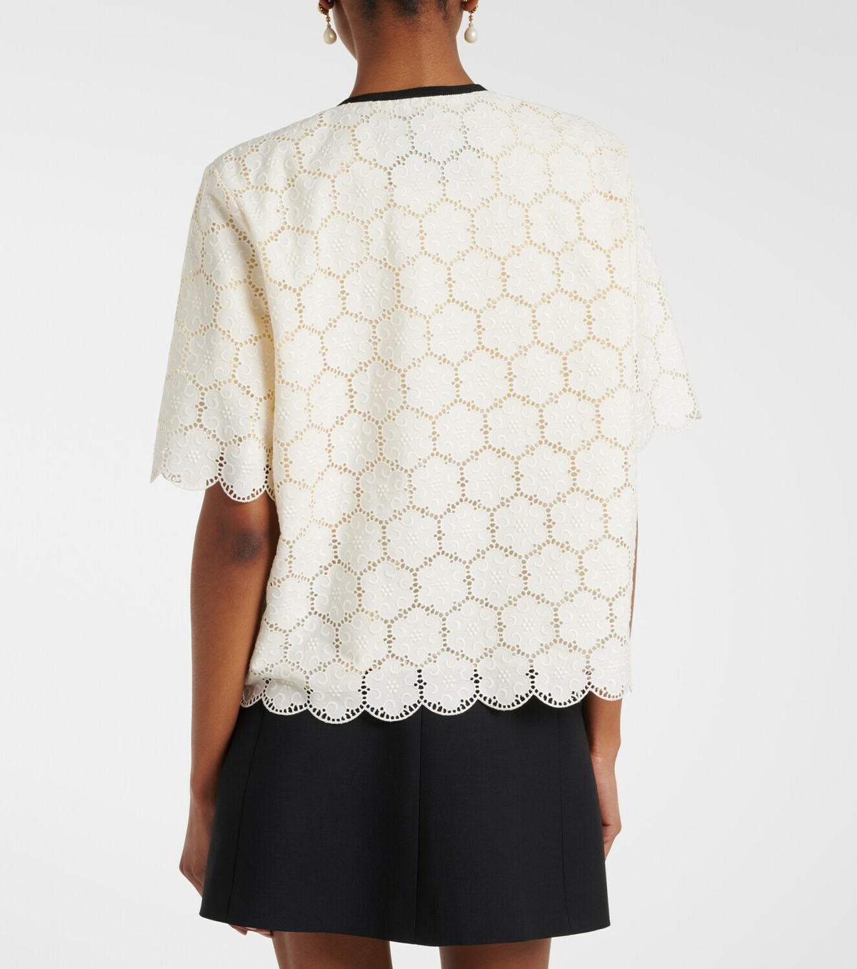 Valentino Embroidered cotton jacket