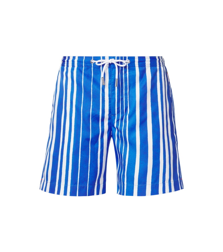 Photo: Orlebar Brown Bulldog striped swim trunks