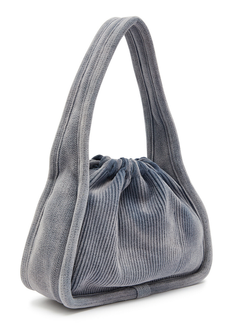 Alexander Wang Ryan Ribbed-knit top Handle bag - Light Blue - One Size