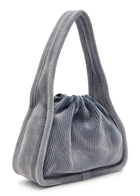 Alexander Wang Ryan Ribbed-knit top Handle bag - Light Blue - One Size