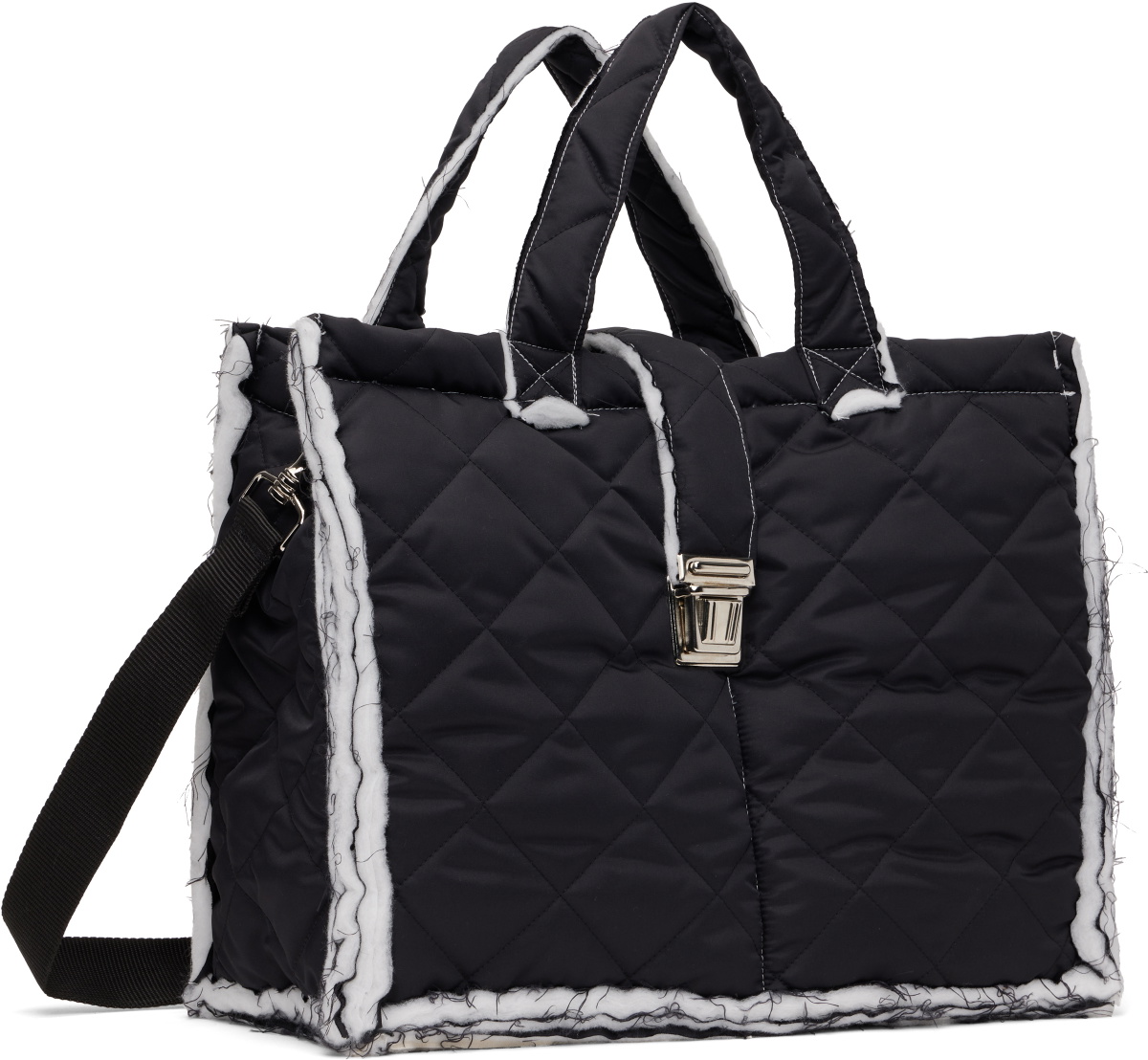 Camiel Fortgens Black Padded Shopper Bag