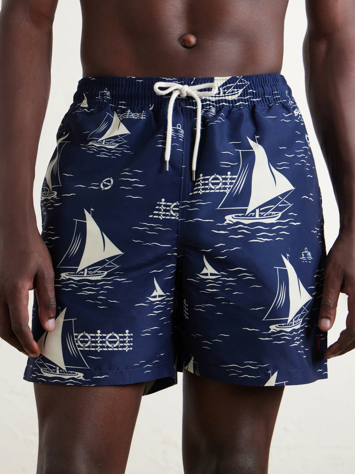 Polo Ralph Lauren - Printed Straight-Leg Mid-Length Swim Shorts - Blue