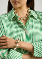 Pearl Octopuss.y Sterling Silver Sphere Necklace - One Size