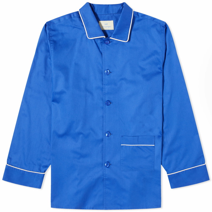 Photo: HAY Women's Outline Long Pyjama Shirt in Vivid Blue