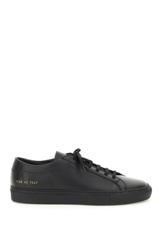 Photo: Common Projects Black Leather Achilles Sneakers