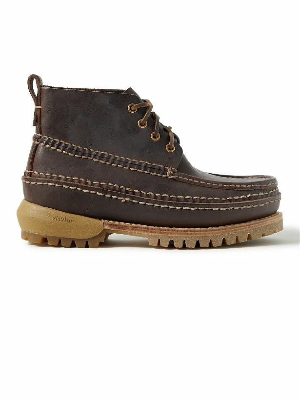 Photo: Visvim - Kanawa Mid-Folk Waxed-Leather Boots - Brown