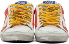 Golden Goose White & Red Ripstop Super-Star Sneakers