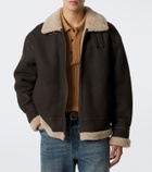 Arma Sano shearling-lined leather jacket