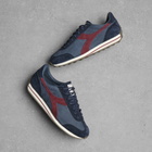 Diadora Men's Rally Waxed Sneaker in Navy Tuareg