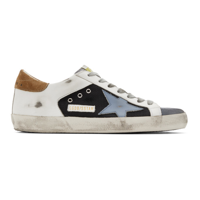 Golden Goose Black and White Superstar Sneakers Golden Goose Deluxe Brand