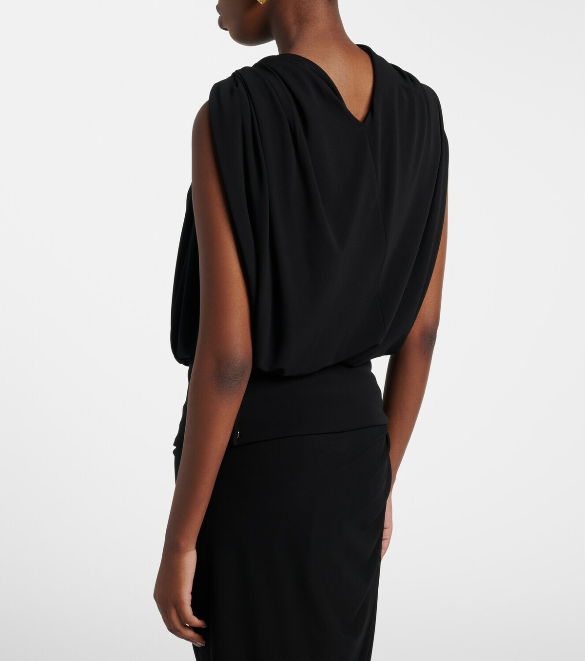Sportmax Draped crêpe top