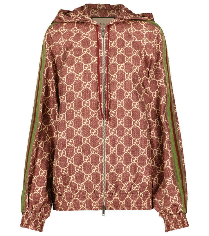 Photo: Gucci - GG Supreme printed silk twill hoodie