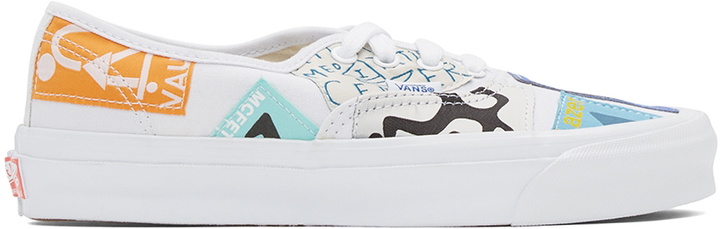 Photo: Vans White Geoff McFetridge Edition OG Authentic LX Sneakers