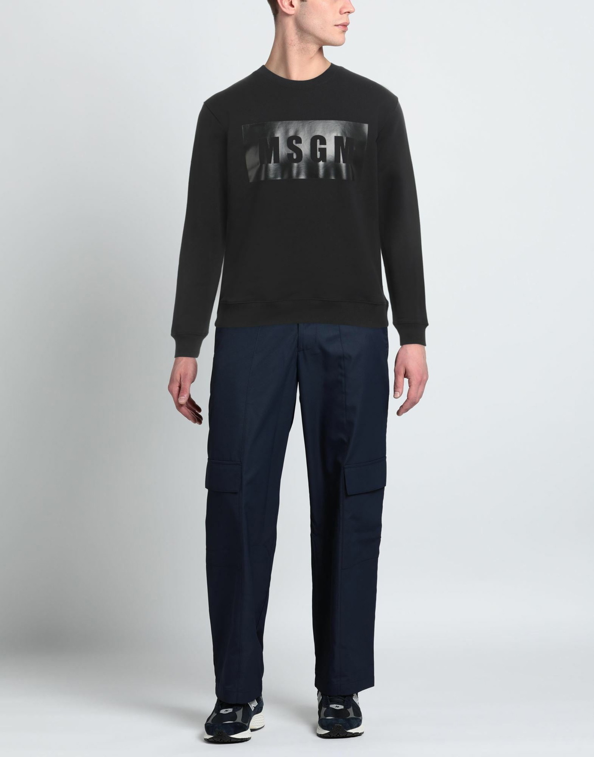 Msgm Mens Sweatshirt in Black