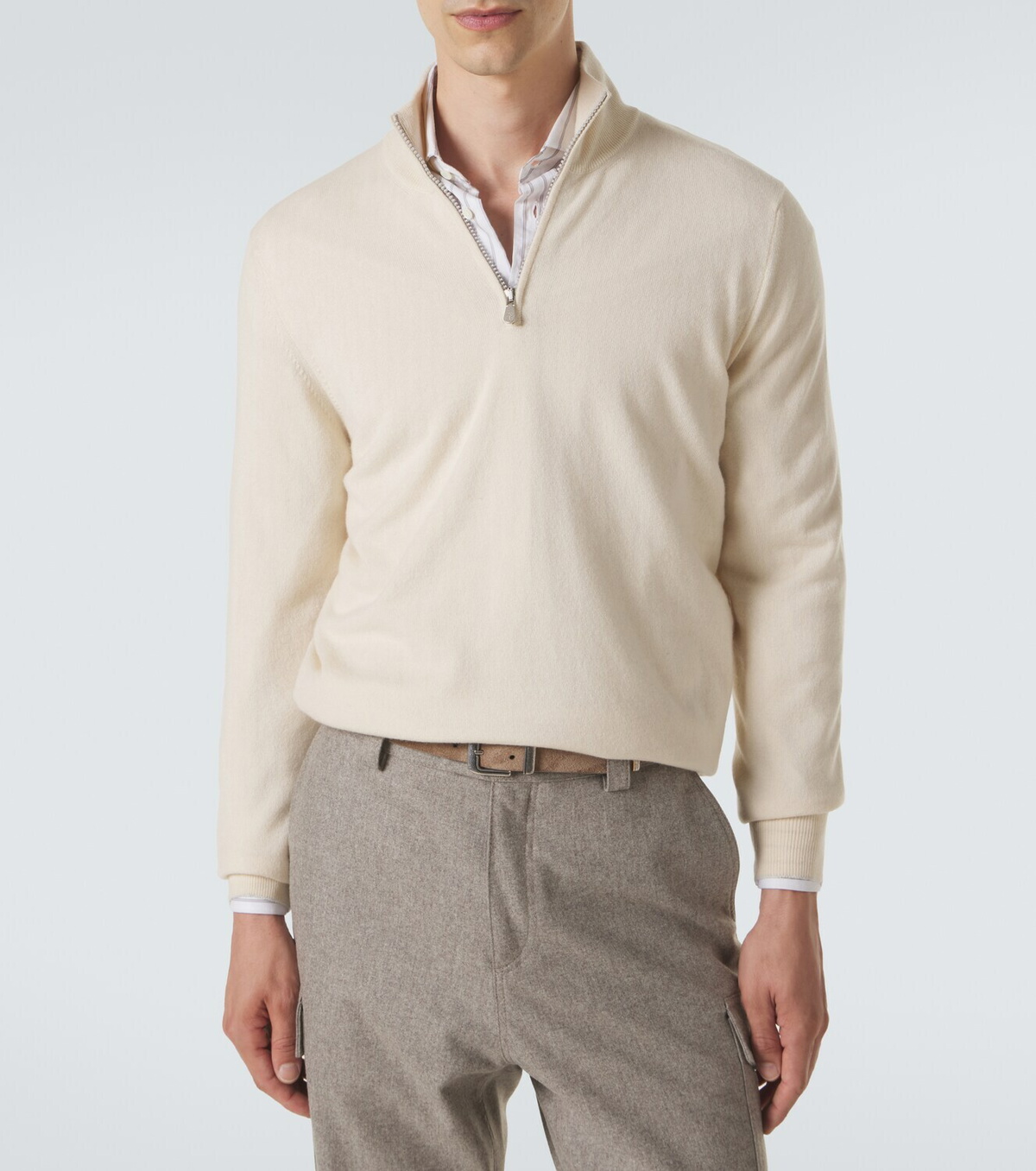 Brunello Cucinelli Cashmere half-zip sweater