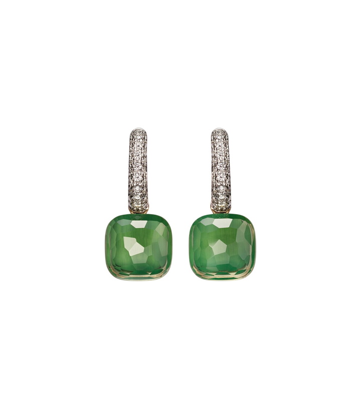 Photo: Pomellato Nudo Classic 18kt rose and white gold drop earrings with gemstones