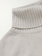 Allude - Virgin Wool and Cashmere-Blend Rollneck Sweater - Neutrals
