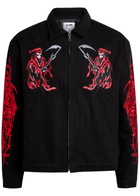 Warren Lotas Dueling Reaper Printed Jacket Black