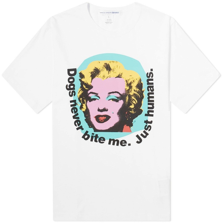Photo: Comme des Garçons SHIRT Men's x Andy Warhol Marilyn Monroe T-Shirt in White