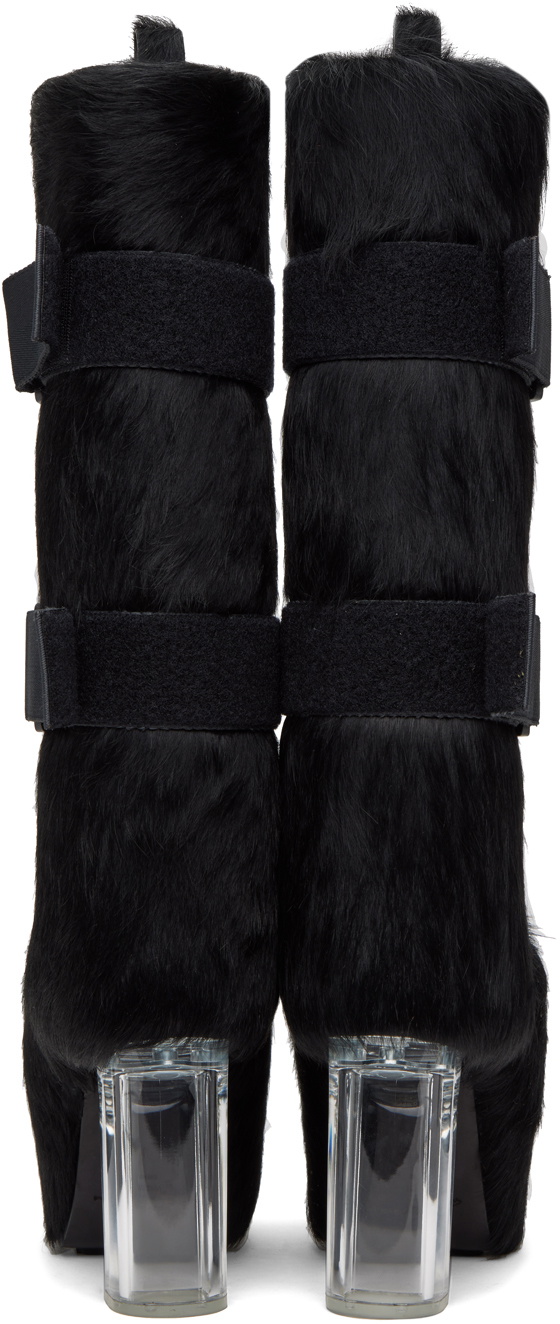 Rick Owens Black Splint Platforms 45 Boots Rick Owens
