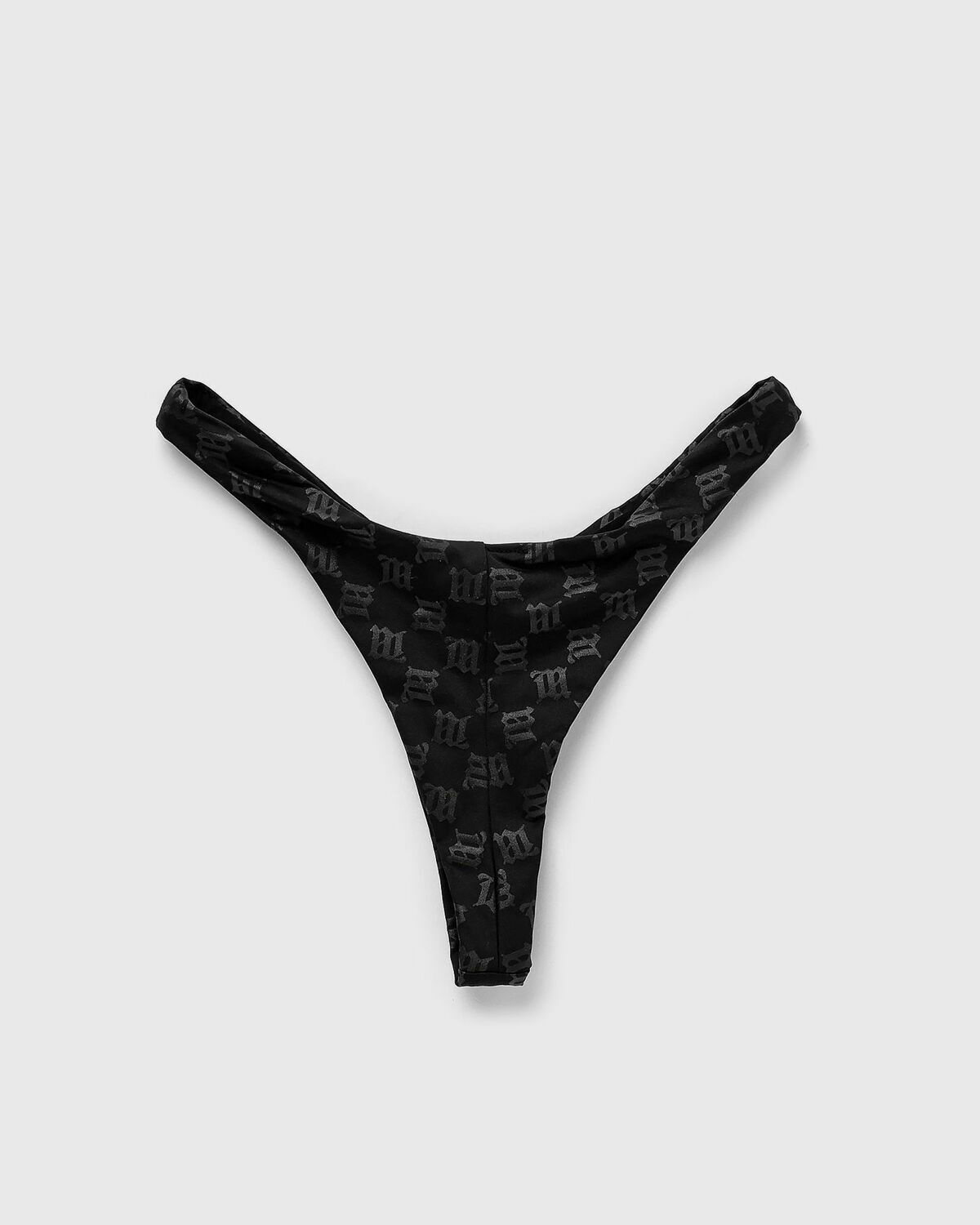 Misbhv Swim Monogram Signature Brazilian Briefs Black - Womens ...