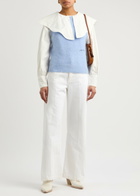 Frame Le Baggy Palazzo Wide-leg Jeans White