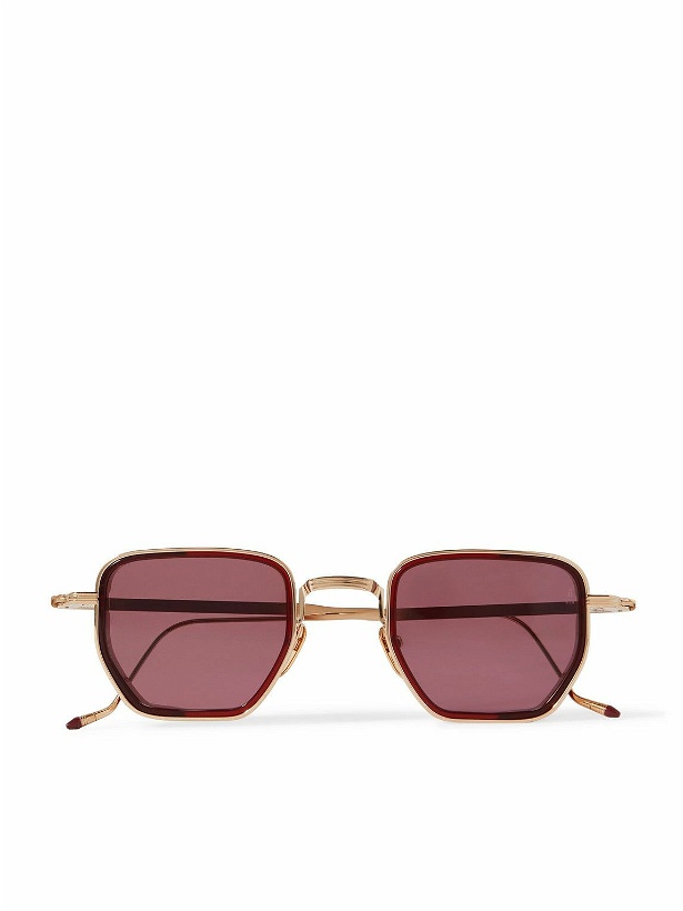 Photo: Jacques Marie Mage - Atkins Square-Frame Gold-Tone and Acetate Sunglasses